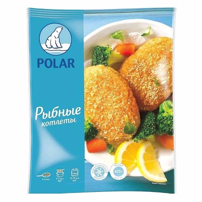 Котлеты рыбные Polar 425гр м/у