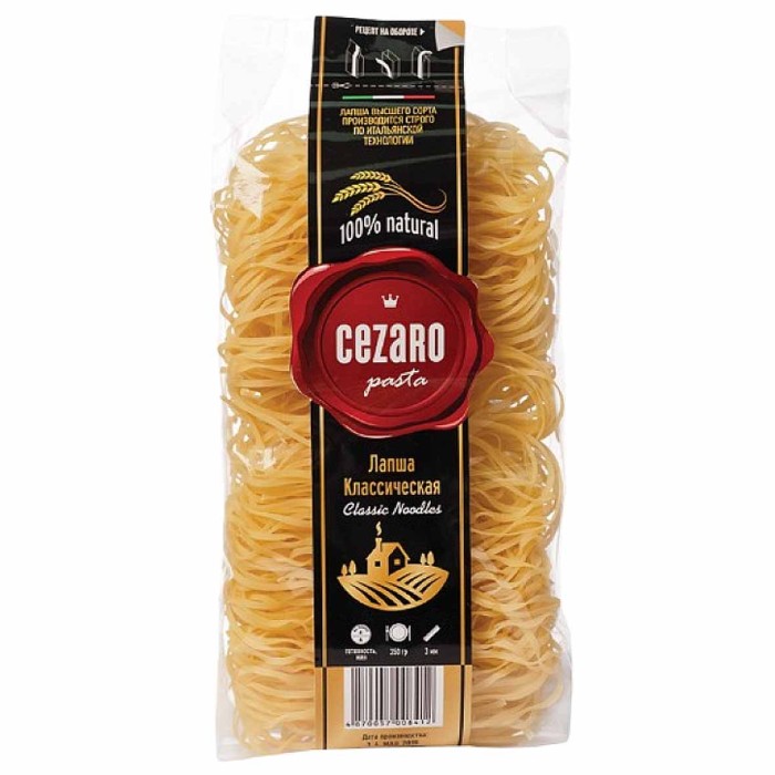 Лапша Cezaro классическая 350гр м/у