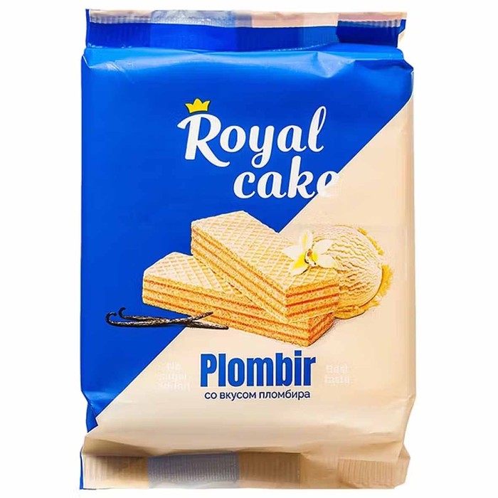 Вафли Royal cake Пломбир на сорбите 120гр м/у