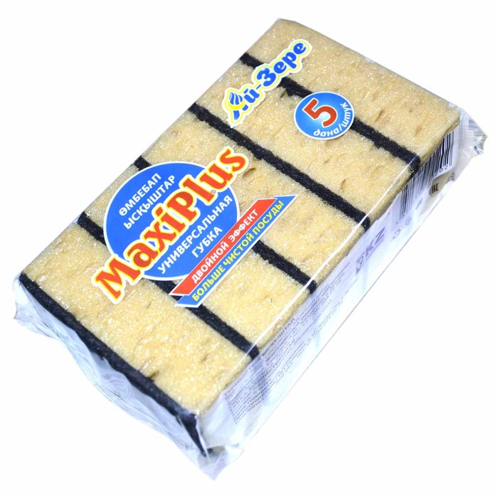 Губка для посуды Ай Зере Макси+ 5шт м/у