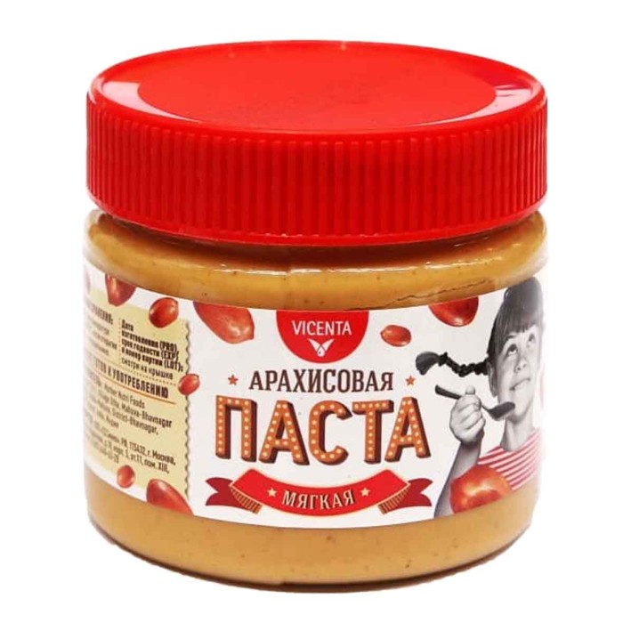 Паста арахисовая Vicenta мягкая 250гр пэт