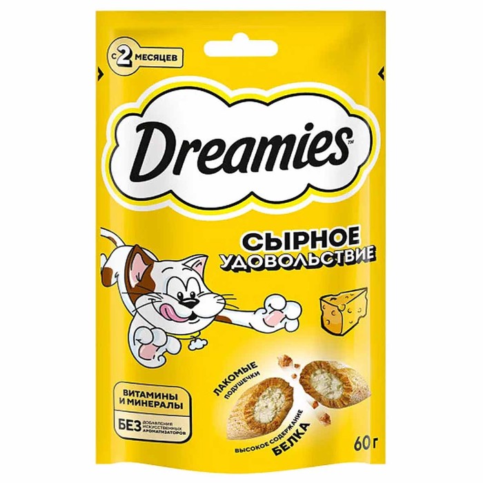 Корм для кошек Dreamies сыр 60гр пауч