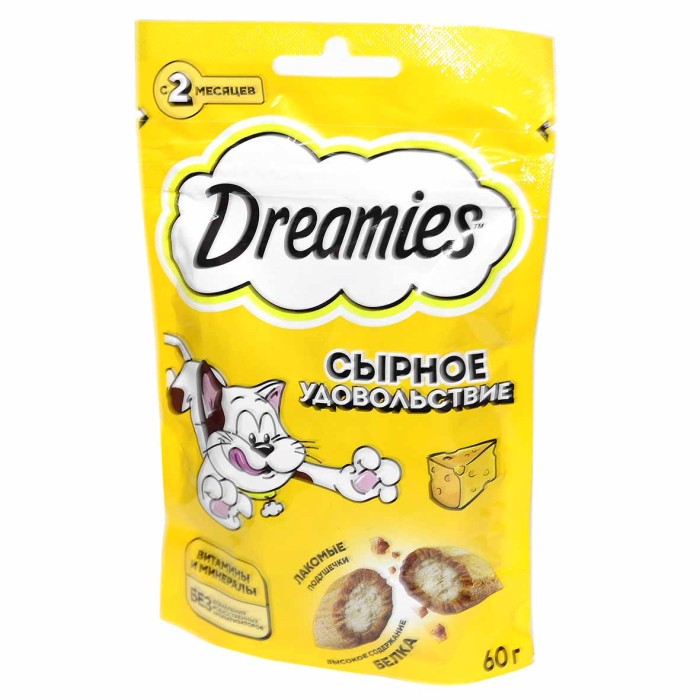 Корм для кошек Dreamies сыр 60гр пауч