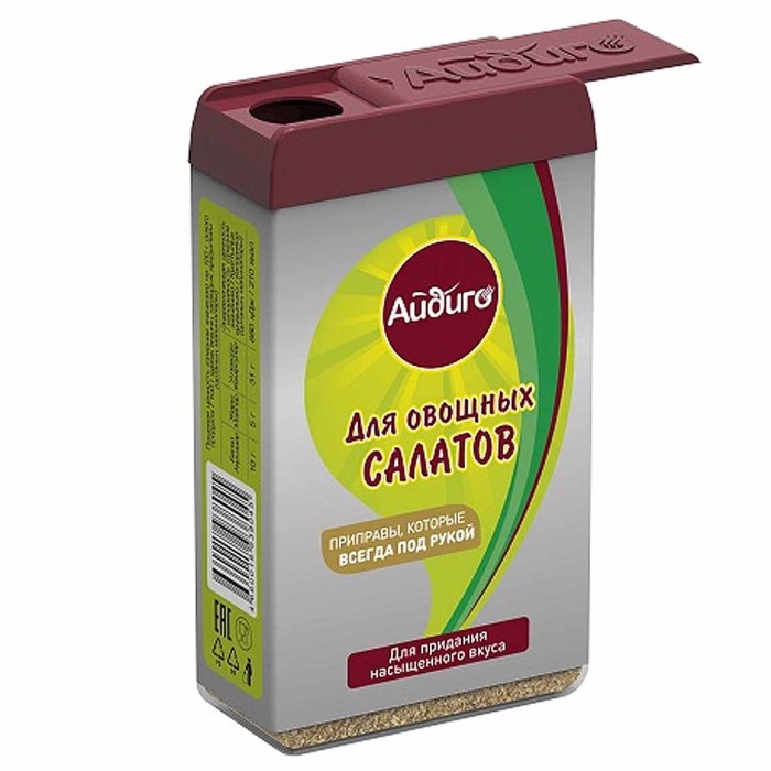 Приправа Айдиго Всегда под рукой Для салатов 46гр пэт
