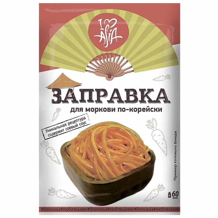 Заправка I love Asia для моркови по-корейски 60гр м/у