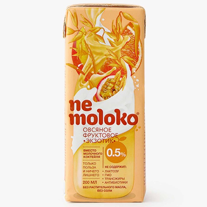 Напиток овсяный Nemoloko Экзотик 0,2л т/п