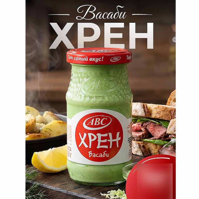 Хрен АВС Васаби столовый 160гр ст/б