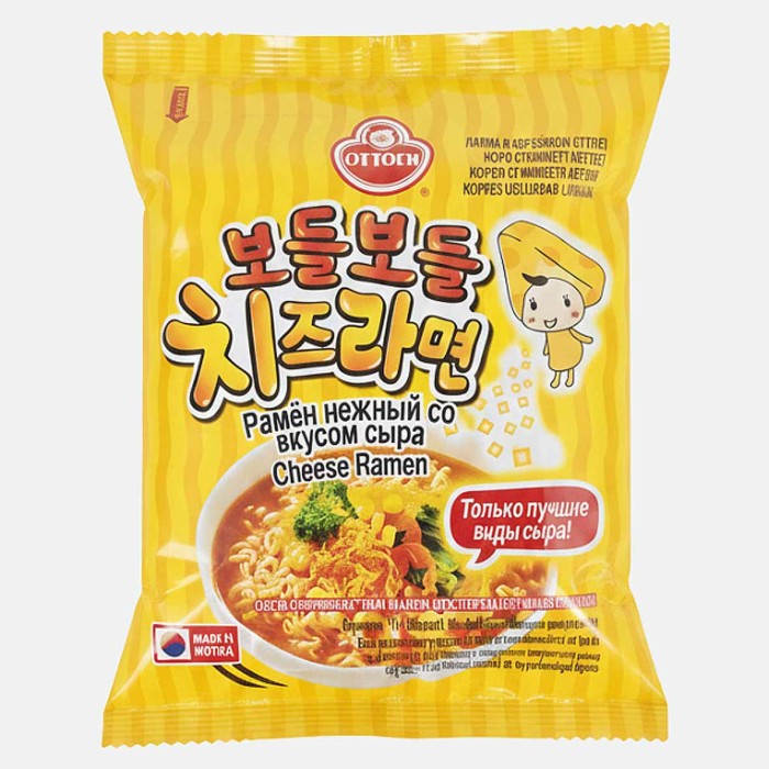 Лапша Ottogi Bodlebodle Cheese Ramen 111гр м/у