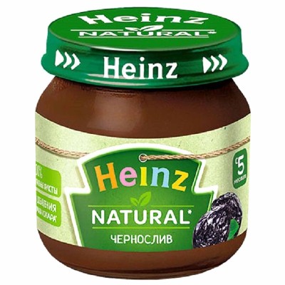 Пюре Heinz чернослив с 5мес 80гр ст/б