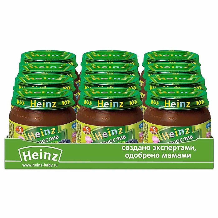 Пюре Heinz чернослив с 5мес 80гр ст/б