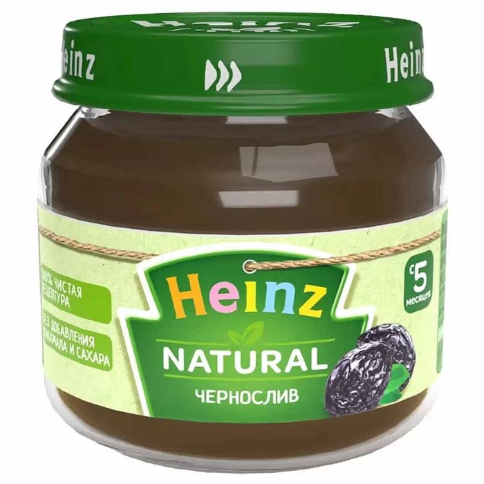 Пюре Heinz чернослив с 5мес 80гр ст/б