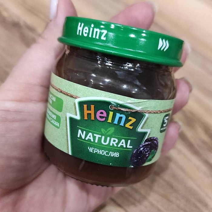 Пюре Heinz чернослив с 5мес 80гр ст/б
