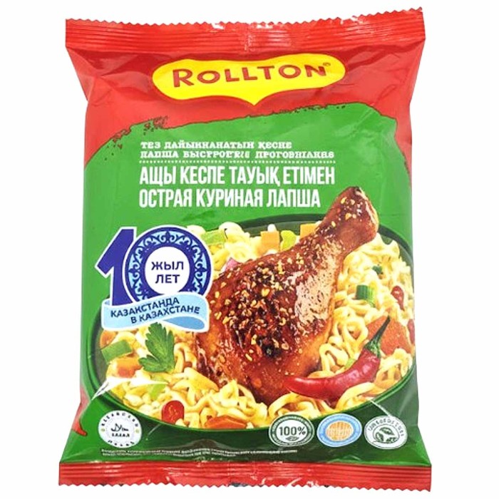 Лапша Роллтон с острой курицей по-домашнему 85гр м/у