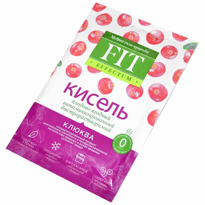 Кисель FitEffectum клюква 30гр м/у