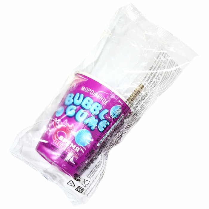 Мороженое Время летать! bubble gum 70гр стакан