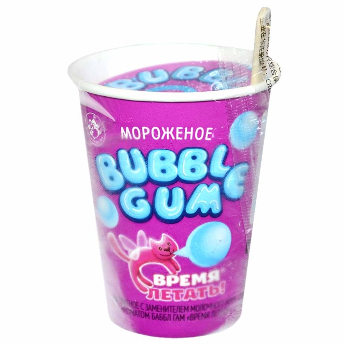 Мороженое Время летать! bubble gum 70гр стакан