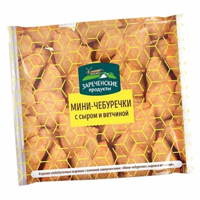 Чебуречки-мини Зареченские с сыром и ветчиной 300гр м/у