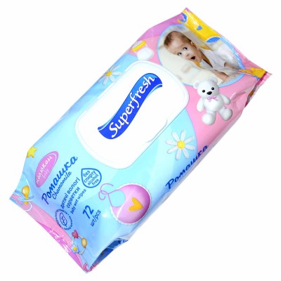 Салфетки влажные Super Fresh для детей и мам 72шт м/у