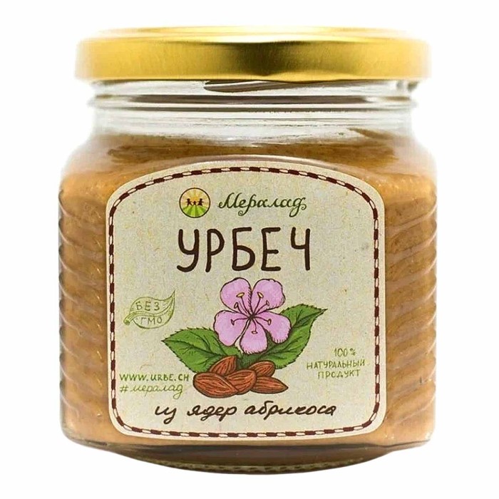 Паста Урбеч Мералад из Ядер Абрикоса 230г ст/б