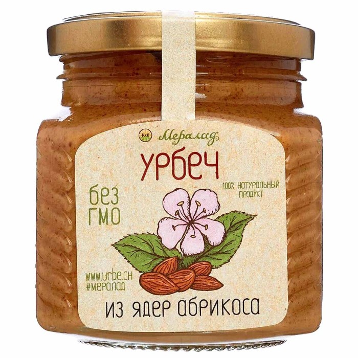 Паста Урбеч Мералад из Ядер Абрикоса 230г ст/б