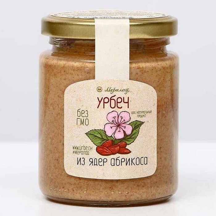 Паста Урбеч Мералад из Ядер Абрикоса 230г ст/б