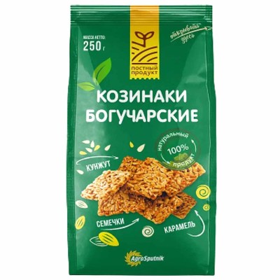 Козинаки Богучарские Классические подсолнечные с кунжутом 250гр м/у