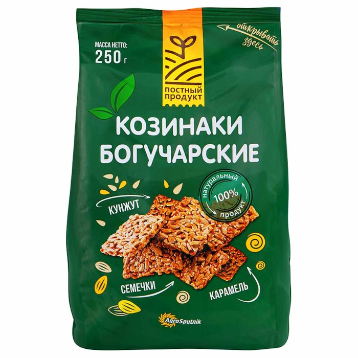 Козинаки Богучарские Классические подсолнечные с кунжутом 250гр м/у