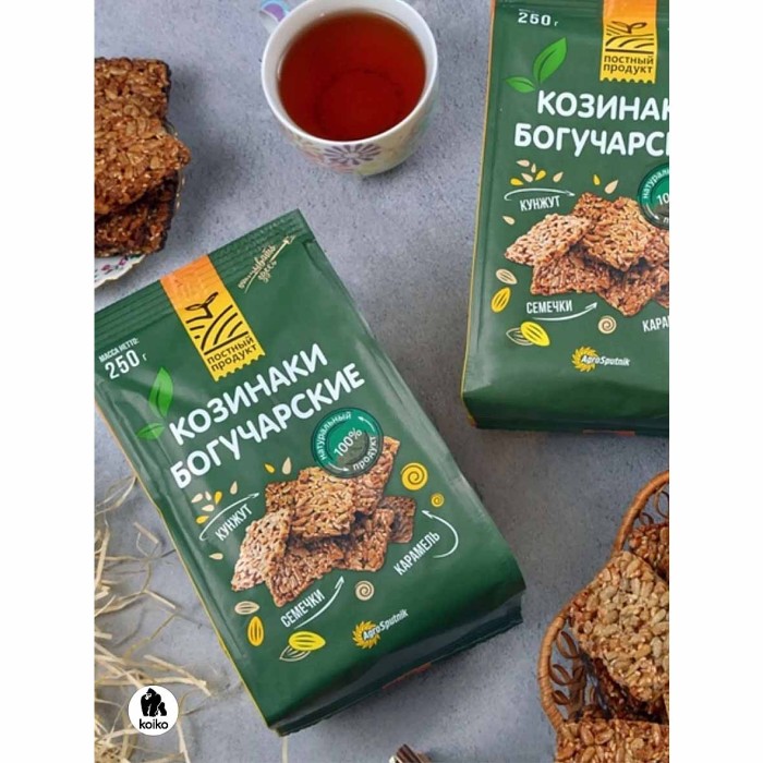 Козинаки Богучарские Классические подсолнечные с кунжутом 250гр м/у