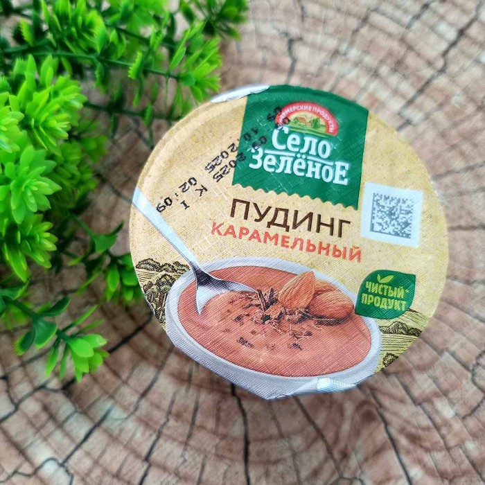 Пудинг Село Зеленое карамель 3% 120гр пэт