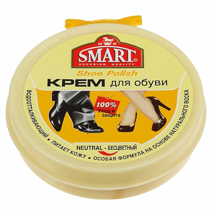 Крем для обуви Smart бесцветный 50мл пэт