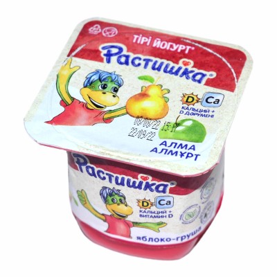 Йогурт Растишка груша-яблоко 3% с 3лет 100гр пэт