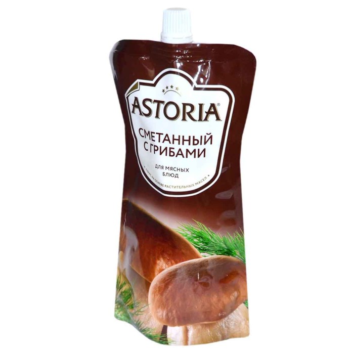 Соус Астория Сметана с грибами 233гр д/п