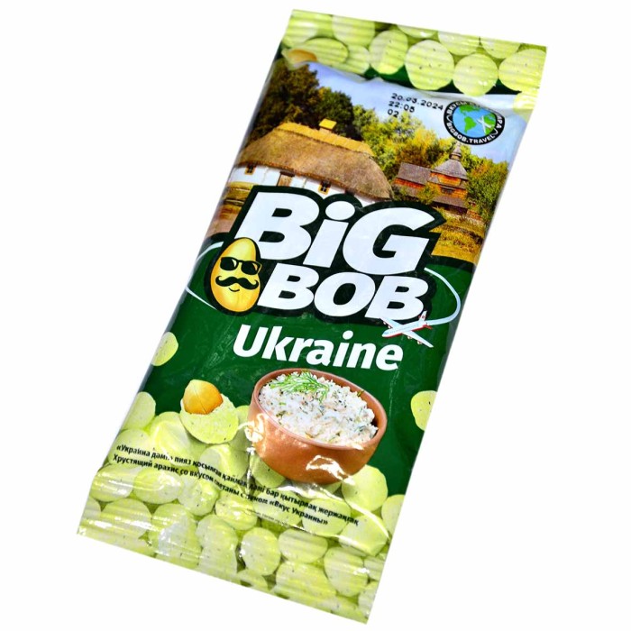Арахис Big Bob Украина вкус сметана и лук 50гр м/у