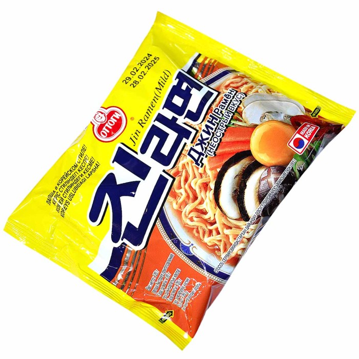 Лапша Ottogi Jin Ramen Mild 120гр м/у