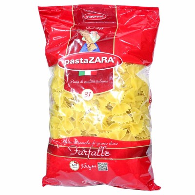 Макароны Pasta Zara бантики 031 500гр м/у