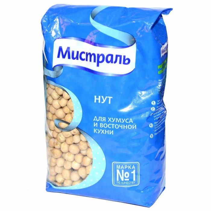 Нут Мистраль для хумуса и восточной кухни 450гр м/у