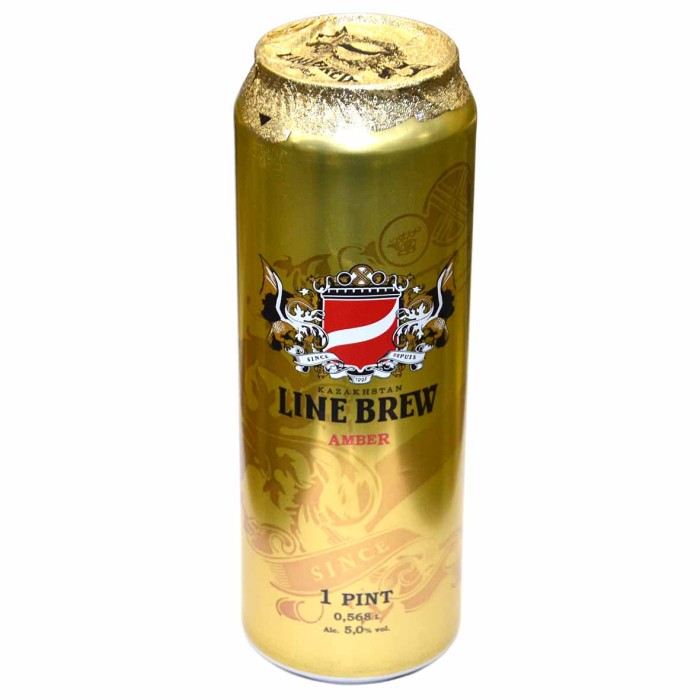 Пиво Line Brew Amber 5% 0,568л ж/б