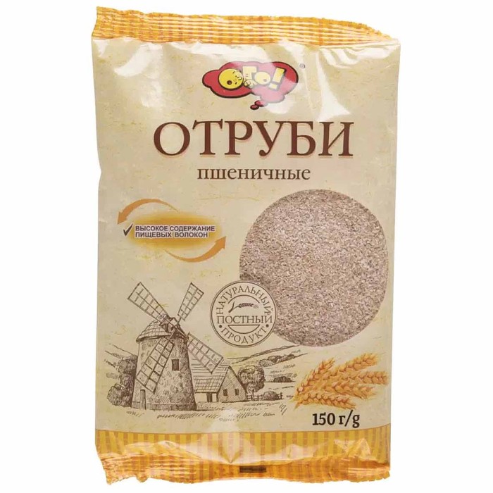 Отруби Ого! Пшеничные 150гр м/у