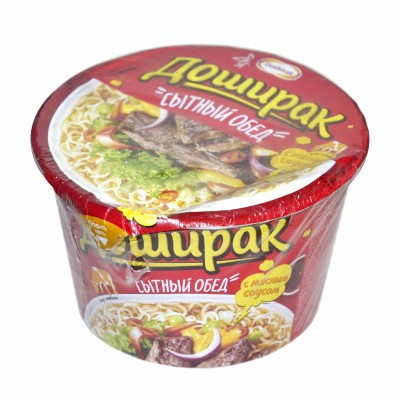 Лапша Доширак Сытный обед говядина 110гр ведро