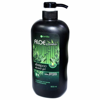 Гель для душа Aromika Алоэ-бамбук 2в1 800мл пэт