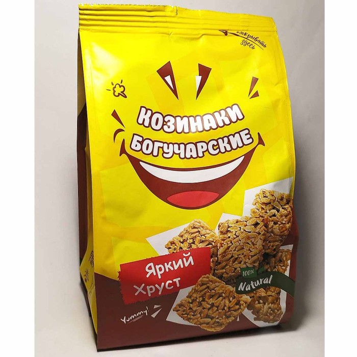 Козинаки Богучарские Яркий хруст подсолнечные с кунжутом 250гр м/у