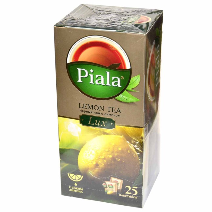 Чай Piala Lux Lemon Tea черный 25пак к/у
