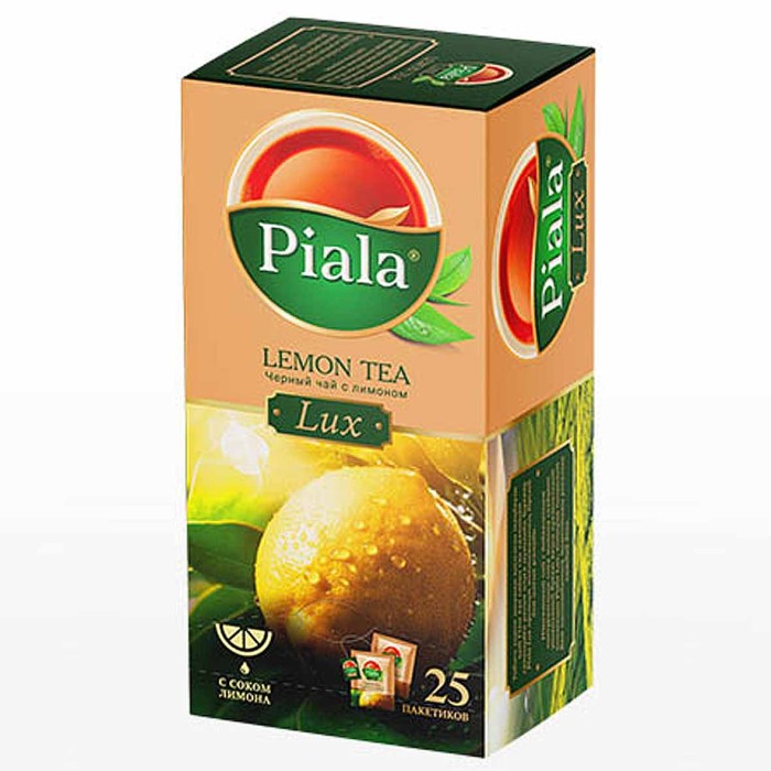 Чай Piala Lux Lemon Tea черный 25пак к/у