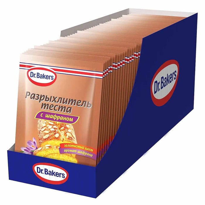 Разрыхлитель теста Dr.Bakers с шафраном 12гр м/у