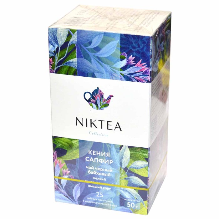 Чай Niktea Кения Сапфир черный 25*2гр к/у
