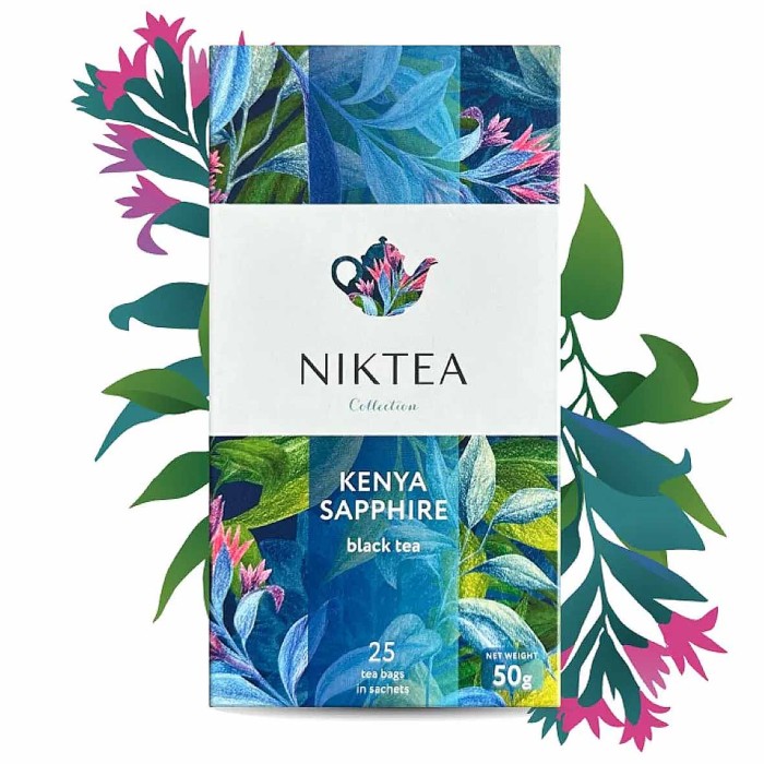 Чай Niktea Кения Сапфир черный 25*2гр к/у