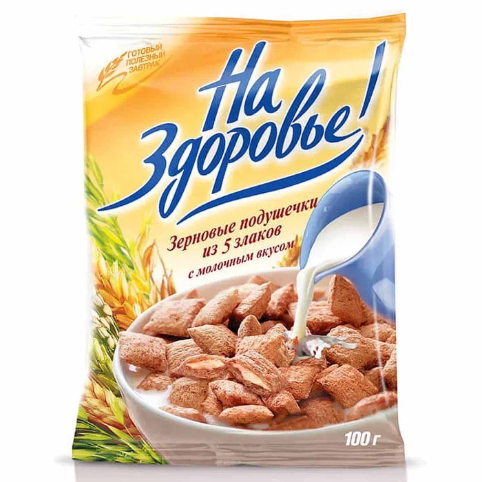 Подушечки Кунцево с молочной начинкой 100гр м/у