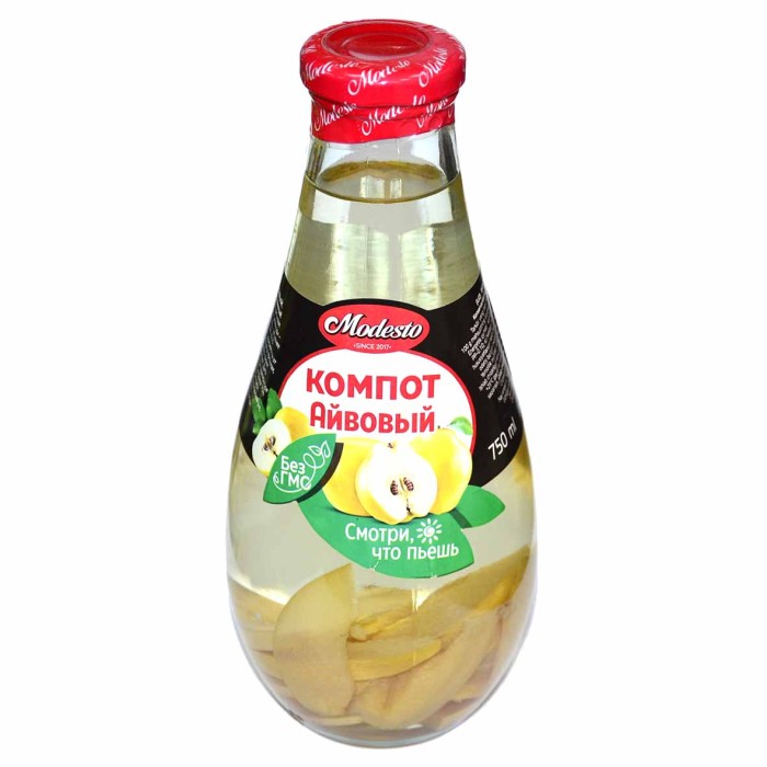 Компот Modesto айвовый 0,75л ст/б
