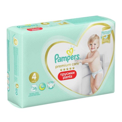 Подгузники-трусики Pampers Premium Care Pants Maxi (9-15кг) 38шт м/у*