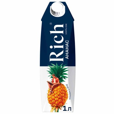 Сок Rich ананасовый 1л т/п